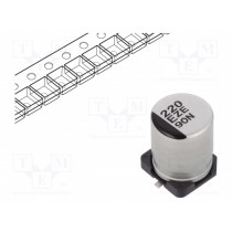 EEHZE1E221P; Capacitor: hybrid; 220uF; 25VDC; ESR: 27mΩ; ZE; SMD; ±20%; -55÷125°C; PANASONIC