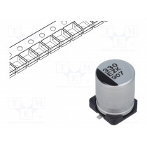 EEHZK1E331UP; Capacitor: hybrid; 330uF; 25VDC; ESR: 27mΩ; ZKU; SMD; ±20%; -55÷125°C; PANASONIC