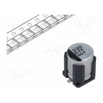 EEHZK1E331UV; Capacitor: hybrid; 330uF; 25VDC; ESR: 27mΩ; ZKU; SMD; ±20%; -55÷125°C; PANASONIC