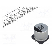 EEHZK1V391UP; Capacitor: hybrid; 390uF; 35VDC; ESR: 20mΩ; ZKU; SMD; ±20%; -55÷125°C; PANASONIC