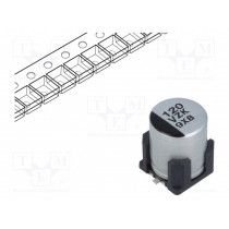 EEHZKV121XUV; Capacitor: hybrid; 120uF; 35VDC; ESR: 35mΩ; ZKU; SMD; ±20%; -55÷125°C; PANASONIC