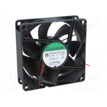 EF80252S1-1000U-A99; Fan: DC; axial; 24VDC; 80x80x25mm; 69.63m3/h; 33dBA; slide bearing; SUNON