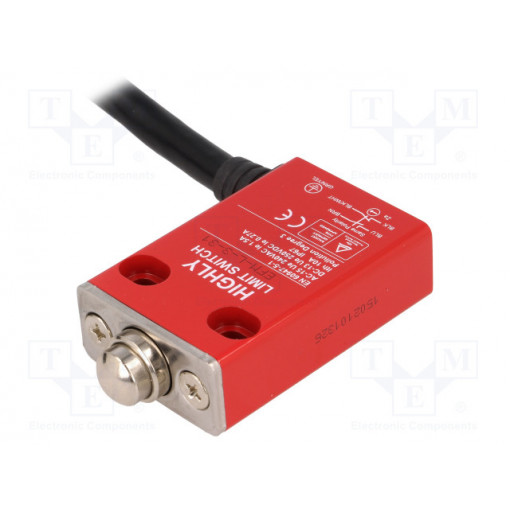 EFM-L-3-31; Limit switch; pin plunger Ø1,50mm; NO + NC; 5A; max.240VAC; IP67; HIGHLY