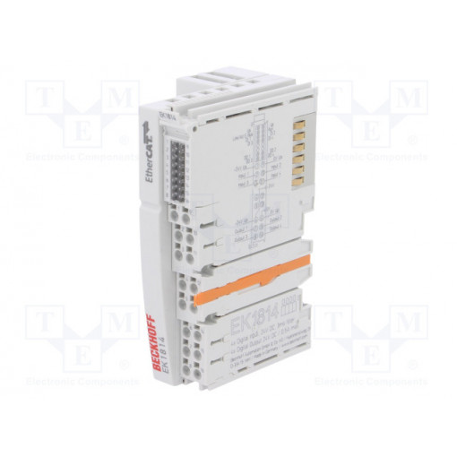 EK1814; Industrial module: coupler; 24VDC; RJ45 x2; -25÷60°C; IP20; OUT: 4; Beckhoff Automation