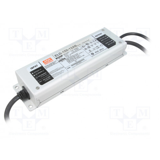 ELG-150-12AB; Power supply: switched-mode; LED; 84W; 12VDC; 10.8÷13.2VDC; 5÷10A; MEAN WELL