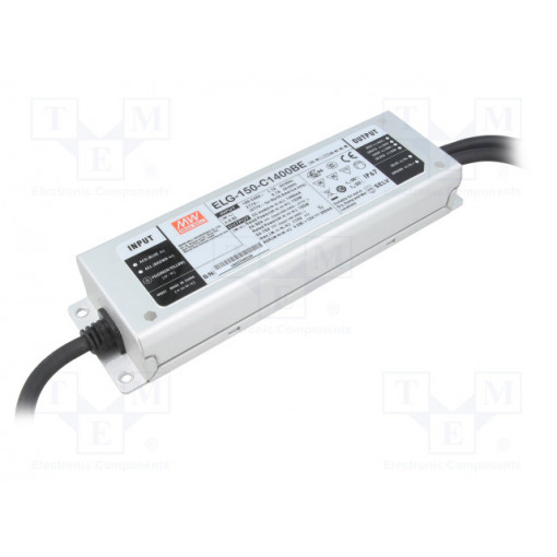 ELG-150-C1400BE; Power supply: switched-mode; LED; 133W; 54÷95VDC; 1400mA; IP67; MEAN WELL