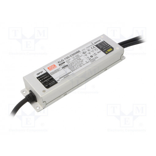 ELG-150-C500BE; Power supply: switched-mode; LED; 135W; 150÷270VDC; 500mA; IP67; MEAN WELL
