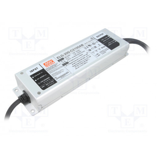 ELG-200-C2100AB; Power supply: switched-mode; LED; 201.6W; 48÷96VDC; 1050÷2100mA; MEAN WELL