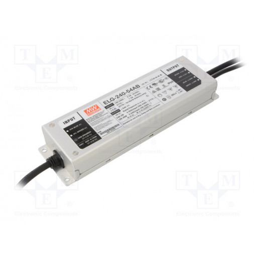 ELG-240-54AB; Power supply: switched-mode; LED; 240.3W; 54VDC; 50÷57VDC; IP65; MEAN WELL