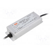ELG-75-12; Power supply: switched-mode; LED; 60W; 12VDC; 5A; 180÷295VAC; IP67; MEAN WELL