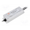 ELG-75-12B; Power supply: switched-mode; LED; 60W; 12VDC; 5A; 180÷295VAC; IP67; MEAN WELL