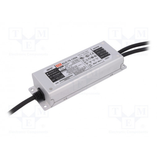 ELG-75-12DA; Power supply: switched-mode; Communication: DALI; LED; 60W; 12VDC; MEAN WELL
