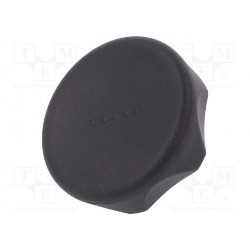 221206-C1; Knob; Ø: 45mm; H: 26mm; technopolymer (PA); Ømount.hole: 8mm; ELESA+GANTER