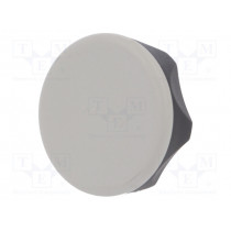 221206-C3; Knob; Ø: 45mm; H: 26mm; technopolymer (PA); Ømount.hole: 8mm; ELESA+GANTER