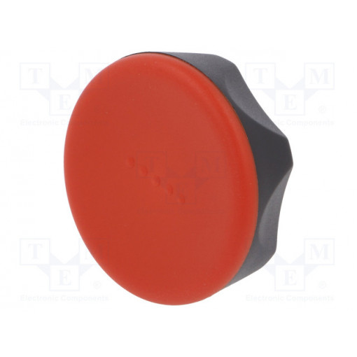 221206-C6; Knob; Ø: 45mm; H: 26mm; technopolymer (PA); Ømount.hole: 8mm; ELESA+GANTER