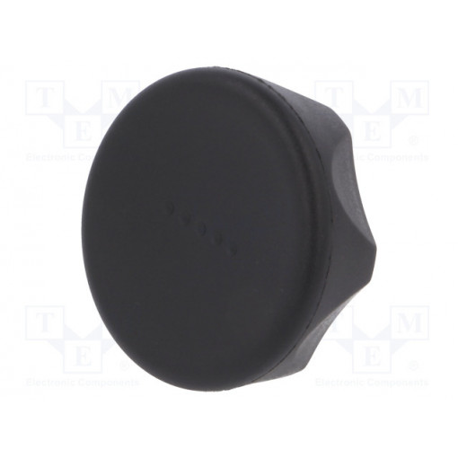 221221-C1; Knob; Ø: 45mm; Int.thread: M6; 12mm; H: 26mm; technopolymer (PA); ELESA+GANTER