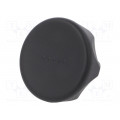 222251-C1; Knob; Ø: 45mm; Ext.thread: M10; 20mm; technopolymer (PA); Cap: black; ELESA+GANTER