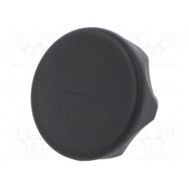 222251-C1; Knob; Ø: 45mm; Ext.thread: M10; 20mm; technopolymer (PA); Cap: black; ELESA+GANTER