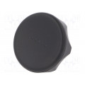 222221-C1; Knob; Ø: 45mm; Ext.thread: M8; 20mm; technopolymer (PA); Cap: black; ELESA+GANTER