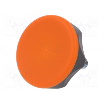 222221-C2; Knob; Ø: 45mm; Ext.thread: M8; 20mm; technopolymer (PA); Cap: orange; ELESA+GANTER
