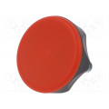 222221-C6; Knob; Ø: 45mm; Ext.thread: M8; 20mm; technopolymer (PA); Cap: red; ELESA+GANTER