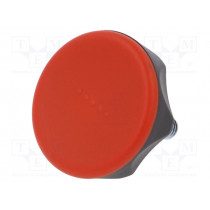 222221-C6; Knob; Ø: 45mm; Ext.thread: M8; 20mm; technopolymer (PA); Cap: red; ELESA+GANTER