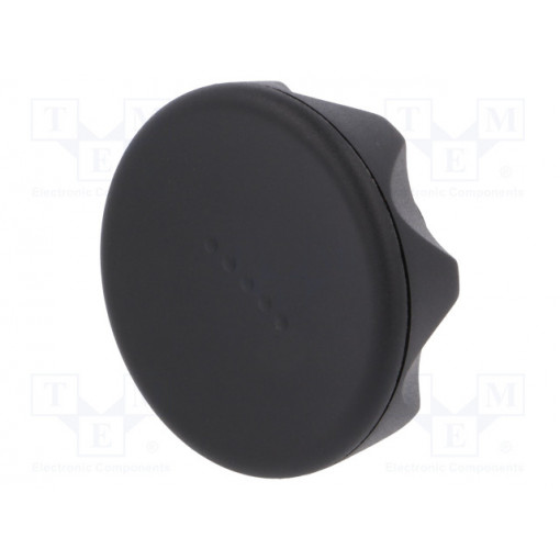 221406-C1; Knob; Ø: 56mm; H: 29mm; technopolymer (PA); Ømount.hole: 8mm; ELESA+GANTER