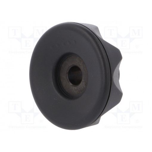 220416-C1; Knob; Ø: 56mm; H: 29mm; technopolymer (PA); Boss material: steel; ELESA+GANTER
