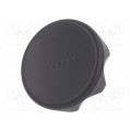 222406-C1; Knob; Ø: 56mm; Ext.thread: M8; 20mm; technopolymer (PA); Cap: black; ELESA+GANTER