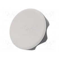 222406-C3; Knob; Ø: 56mm; Ext.thread: M8; 20mm; technopolymer (PA); Cap: grey; ELESA+GANTER