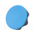 222406-C5; Knob; Ø: 56mm; Ext.thread: M8; 20mm; technopolymer (PA); Cap: blue; ELESA+GANTER