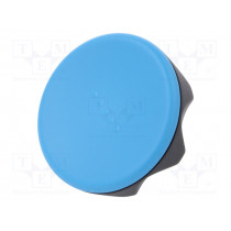 222406-C5; Knob; Ø: 56mm; Ext.thread: M8; 20mm; technopolymer (PA); Cap: blue; ELESA+GANTER
