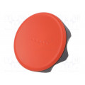 222406-C6; Knob; Ø: 56mm; Ext.thread: M8; 20mm; technopolymer (PA); Cap: red; ELESA+GANTER