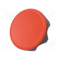 222406-C6; Knob; Ø: 56mm; Ext.thread: M8; 20mm; technopolymer (PA); Cap: red; ELESA+GANTER
