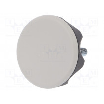 222416-C3; Knob; Ø: 56mm; Ext.thread: M8; 30mm; technopolymer (PA); Cap: grey; ELESA+GANTER