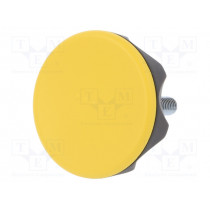 222416-C4; Knob; Ø: 56mm; Ext.thread: M8; 30mm; technopolymer (PA); Cap: yellow; ELESA+GANTER