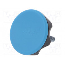 222416-C5; Knob; Ø: 56mm; Ext.thread: M8; 30mm; technopolymer (PA); Cap: blue; ELESA+GANTER