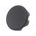 222641-C1; Knob; Ø: 70mm; Ext.thread: M12; 30mm; technopolymer (PA); Cap: black; ELESA+GANTER