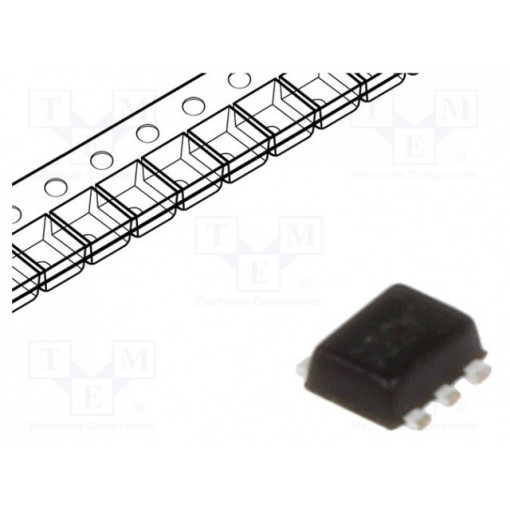 EMD29T2R; Transistor: NPN / PNP; bipolar; BRT; 50/12V; 0.1/0.5A; 150mW; ROHM SEMICONDUCTOR