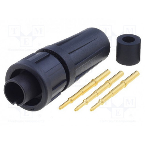 EN2C3M20G1W; Connector: circular; Series: EN2; plug; male; soldering; for cable; SWITCHCRAFT EN2C3M20G1W; Connector: circular; Series: EN2; plug; male; soldering; for cable; SWITCHCRAFT