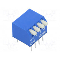 EPS104AZ; Switch: DIP-SWITCH; Poles number: 4; OFF-ON; 0.025A/24VDC; Pos: 2; ECE
