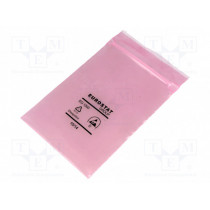 20-012-0305; Protection bag; ESD; L: 127mm; W: 76mm; Thk: 90um; IEC 61340-5-1; EUROSTAT GROUP