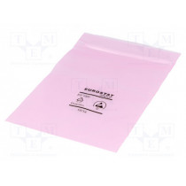 20-012-0406; Protection bag; ESD; L: 152mm; W: 102mm; Thk: 90um; IEC 61340-5-1; EUROSTAT GROUP