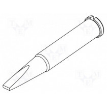 0102CDLF24L; Tip; chisel,elongated; 2.4mm; ERSA 0102CDLF24L; Tip; chisel,elongated; 2.4mm; ERSA