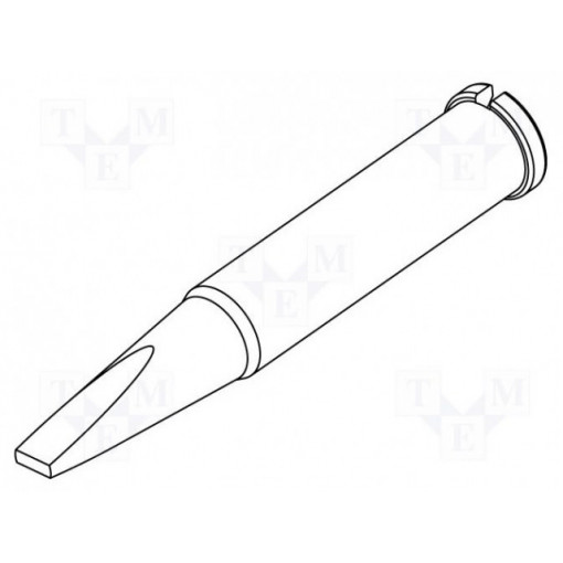 0102CDLF24L; Tip; chisel,elongated; 2.4mm; ERSA 0102CDLF24L; Tip; chisel,elongated; 2.4mm; ERSA
