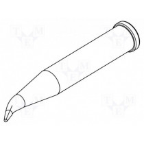 0102SDLF06L; Tip; elongated,conical sloped; 0.6mm; ERSA