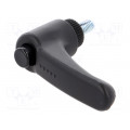 ERX.44 P-M5X10-C1; Lever; adjustable; Thread len: 10mm; Lever length: 44mm; -30÷130°C; ELESA+GANTER