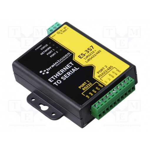 ES-357; Industrial module: serial device server; Number of ports: 3; BRAINBOXES