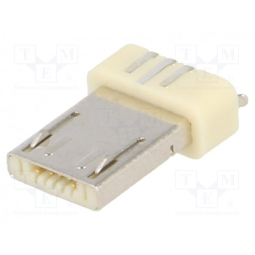ESB22A1101; Plug; USB A micro; for molding; soldering; PIN: 5; USB 2.0; 0.65mm; ECE