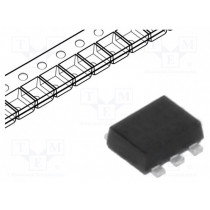 ESDA6V1-5P6; Diode: Transil array; 6.1V; unidirectional,common anode; 150W; STMicroelectronics